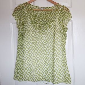 Green/white Banana Republic XS shirt